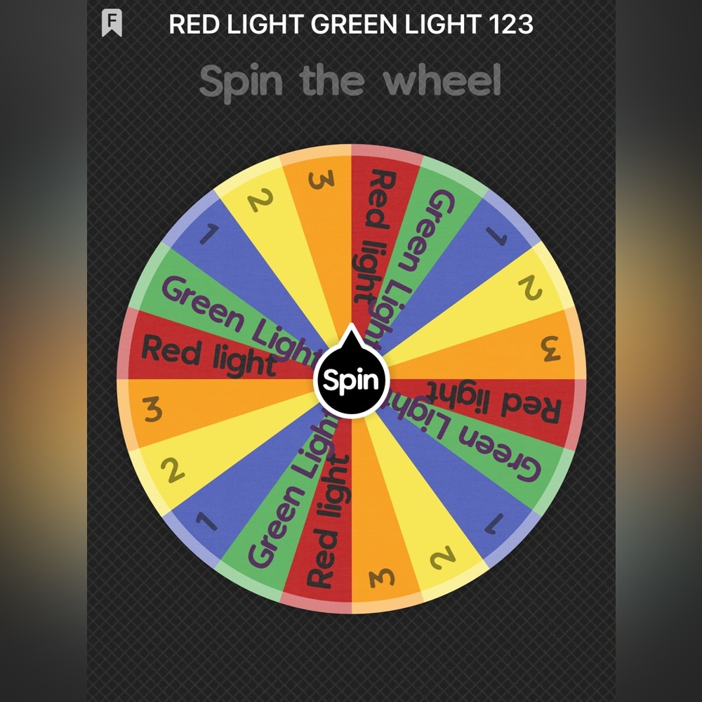 RED LIGHT, GREEN LIGHT 1, 2, 3! Vibrant Spin the Wheel Game! - Picture 2 of 11
